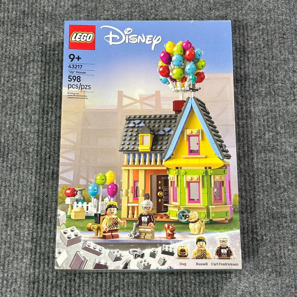 LEGO 43217 Disney Up House Set 598pc New Pixar Carl Russell Dug Minifigure House